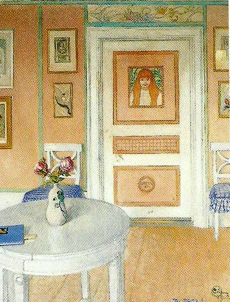 Carl Larsson rosor-rosorna-formaket France oil painting art
